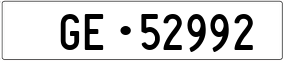 Trailer License Plate